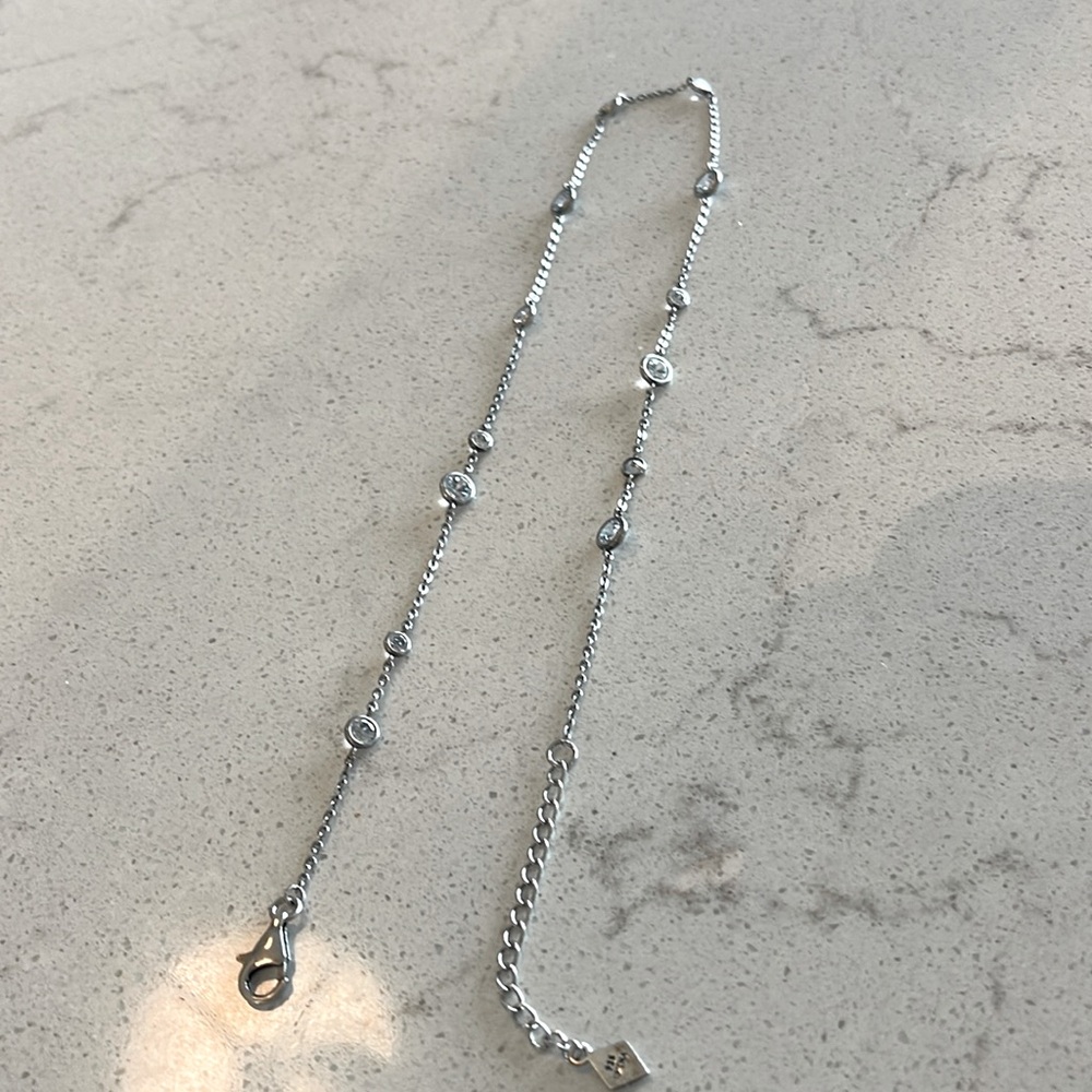 Silpada Sterling Silver and Cubic Zirconia “Infinity” Necklace N2153